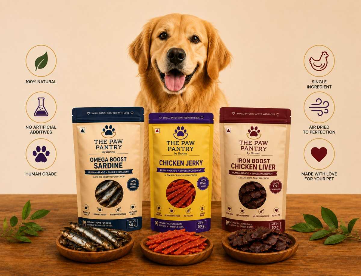 Happy dog with The Paw Pantry treats